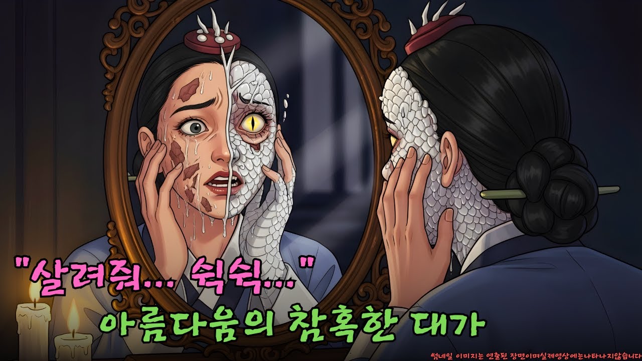 세상에서 제일 예쁜 피부를 가지려다 반인반수 뱀이 되어버린 왕실의 저주받은 공주 이야기 | 할머니가 들려주는 무서운 옛날이야기