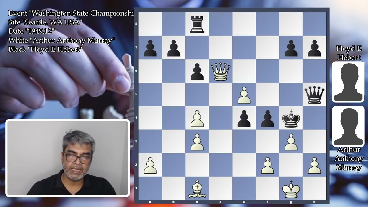 Tour of Chess Board || Murray vs Hebert || Washington State Champ 1949