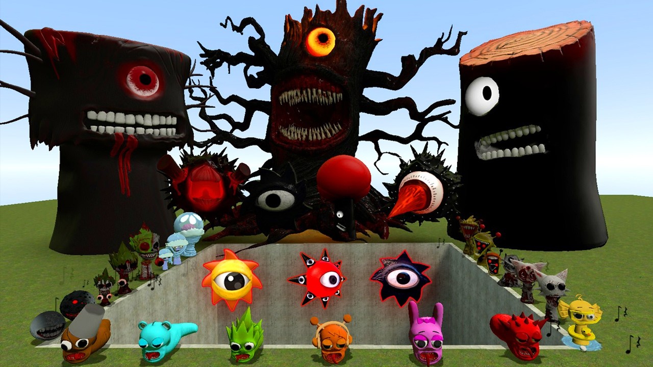 EVOLUTION OF MR SUN & MISS SPRUNKI INCREDIBOX COOL AS ICE SPARTAN KICKING in Gmod !