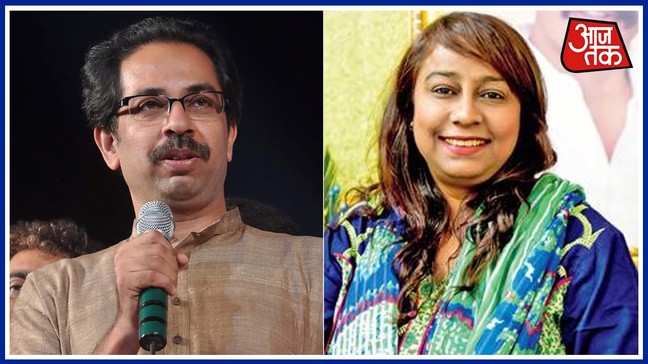 Uddhav Thackeray Meets Akhil Bharatiya Sena Candidate Geeta Gawli At Matoshree