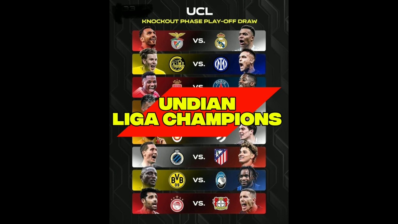 Fase knock-out liga Champions Eropa (undian) 