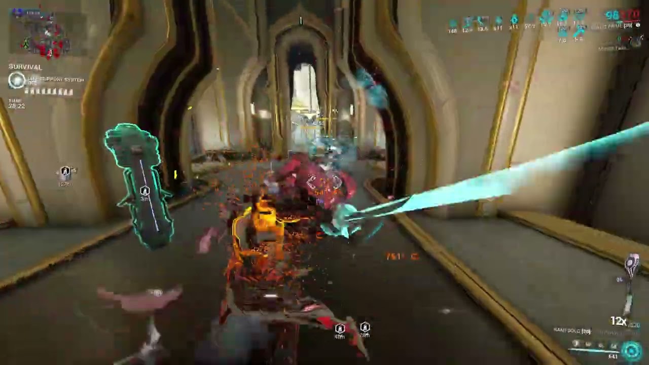 [Warframe] 30minutes Steel Path with Nami Solo Incarnon and Gauss Prime