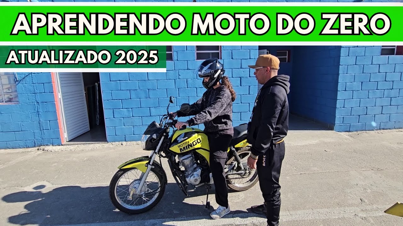 Primeira Aula de Moto - Aprendendo do Zero em 2025