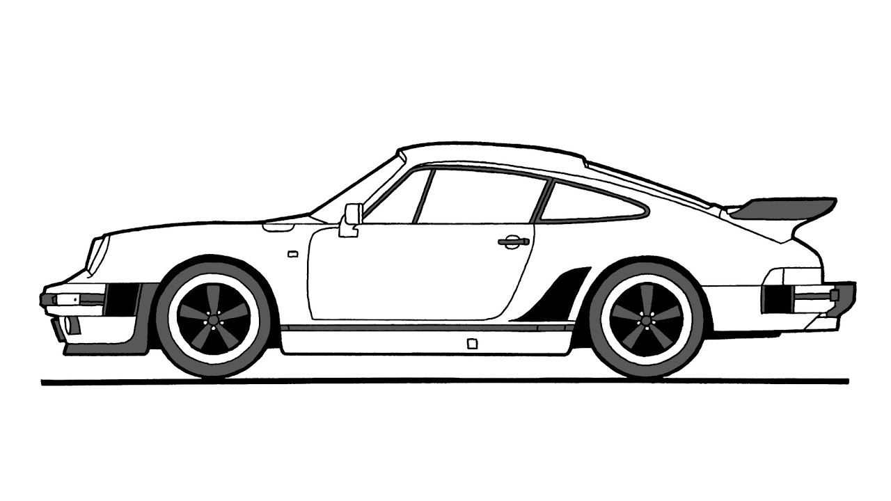 How To Draw A Porsche 930