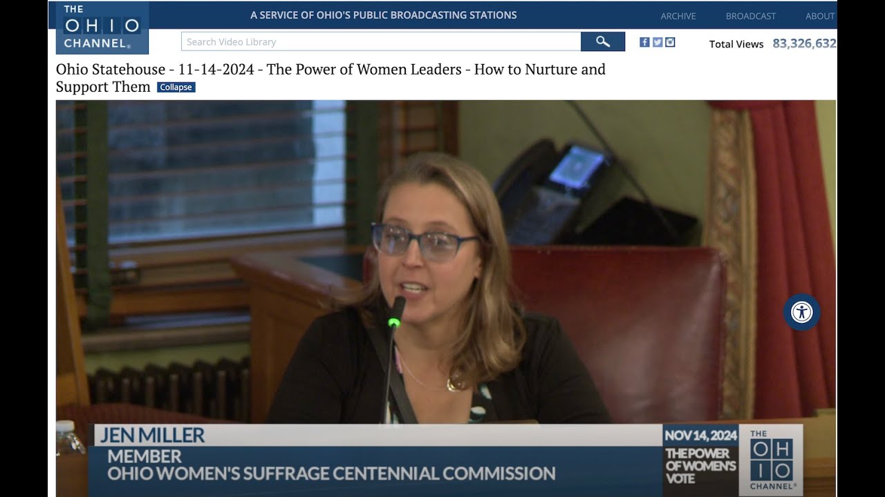 The Power of Women Leaders - How to Nurture and Support Them,  Ohio Statehouse - 11-14-2024