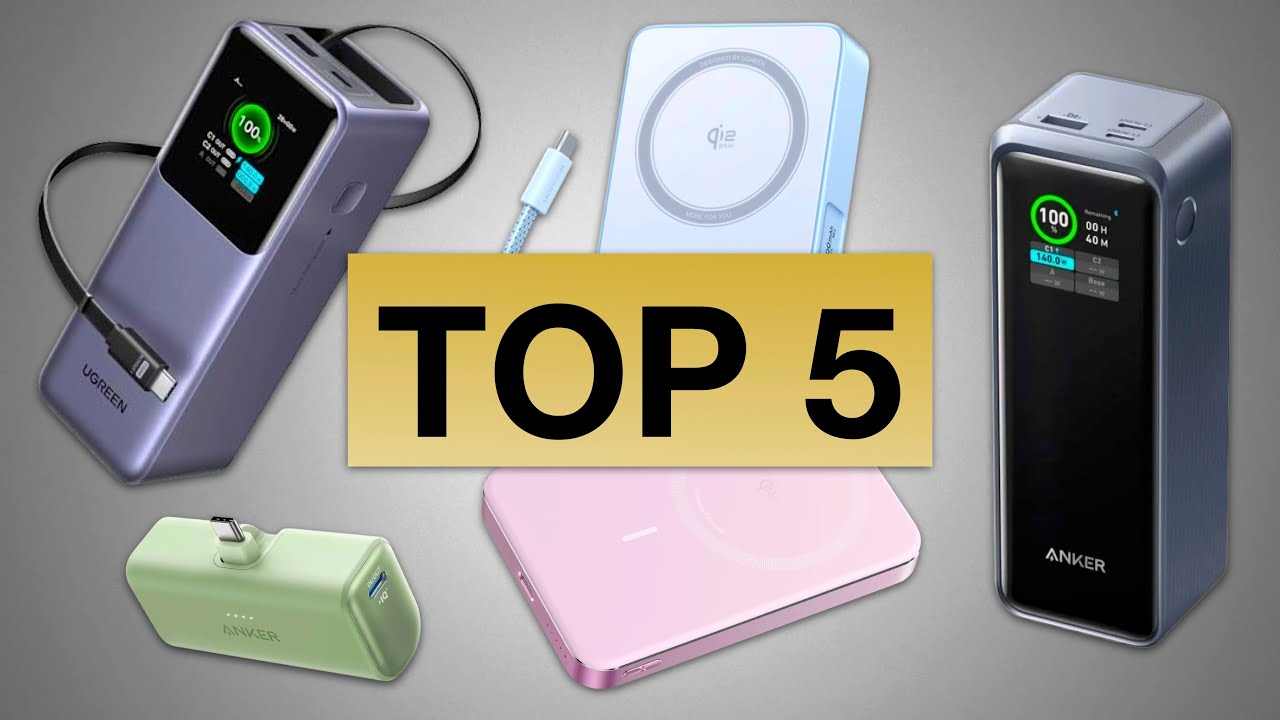 LOS 5 MEJORES POWER BANK DE 2026 | TOP BATER&Iacute;AS EXTERNAS