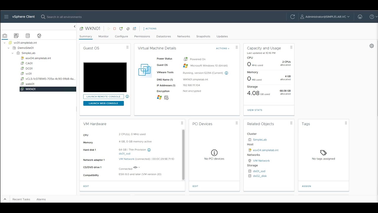 Build your first lab - 05 Deploying vCenter Server 8.0