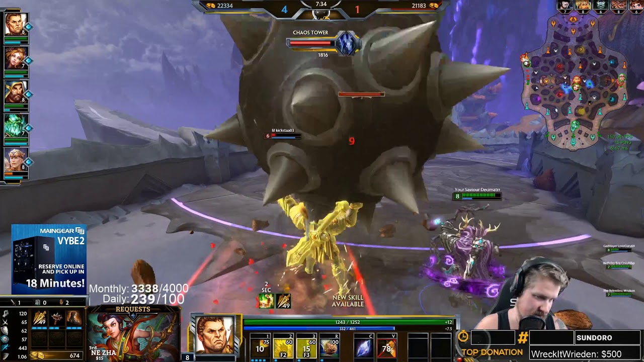 Smite: FULL POWER HERCULES ONE SHOT BUILD! | Incon