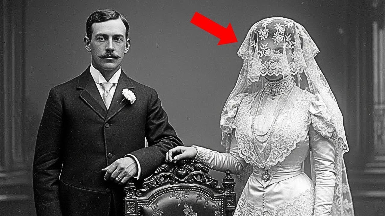 1904 portrait resurfaces — and historians pale as they enlarge the image of the bride