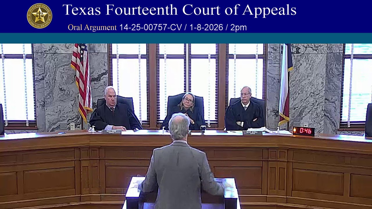 14th Court Oral Argument - 1-8-2026 (2pm)
