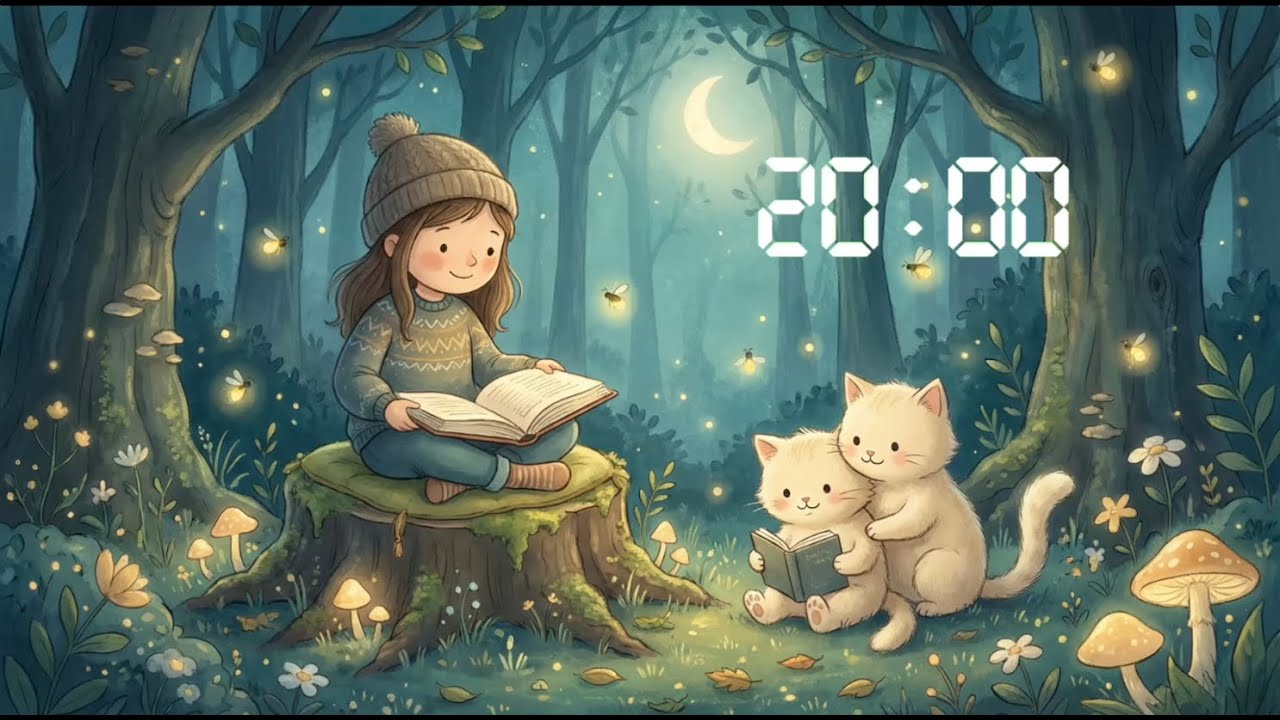 20 Minute Reading Timer for Kids | Cozy Kittens Storytime