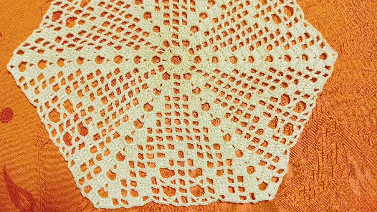 Filet Crochet Tablecloth  ~  9