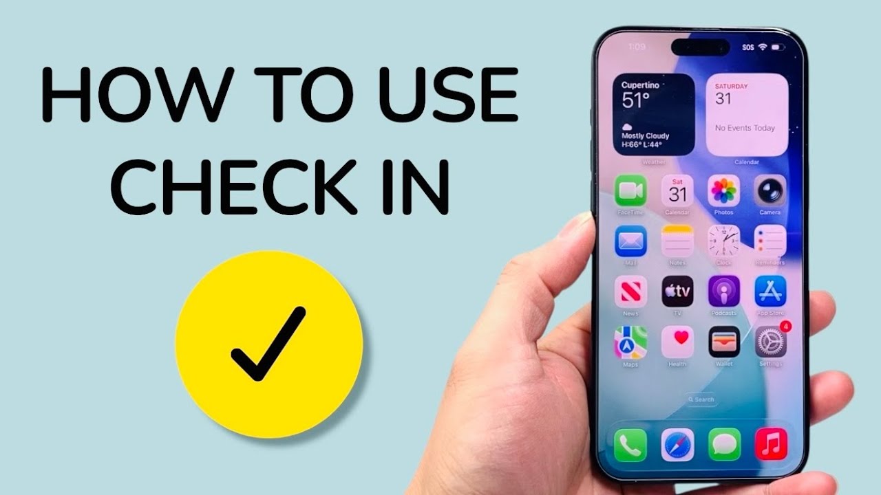 How To Use Check In On iPhone