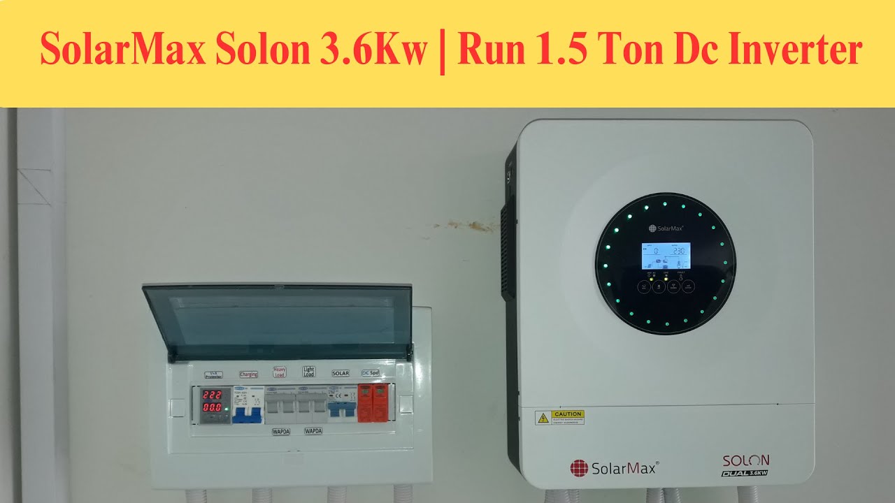 SolarMax Solon Dual 3.6Kw Complete Installation || Runs a Complete House Load.