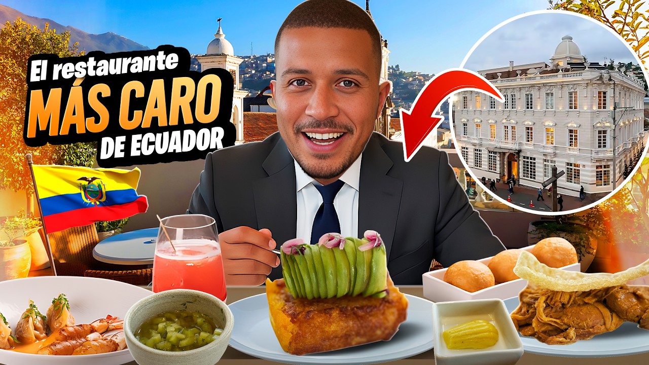 Dominicano come en el restaurante más caro de Quito, Ecuador