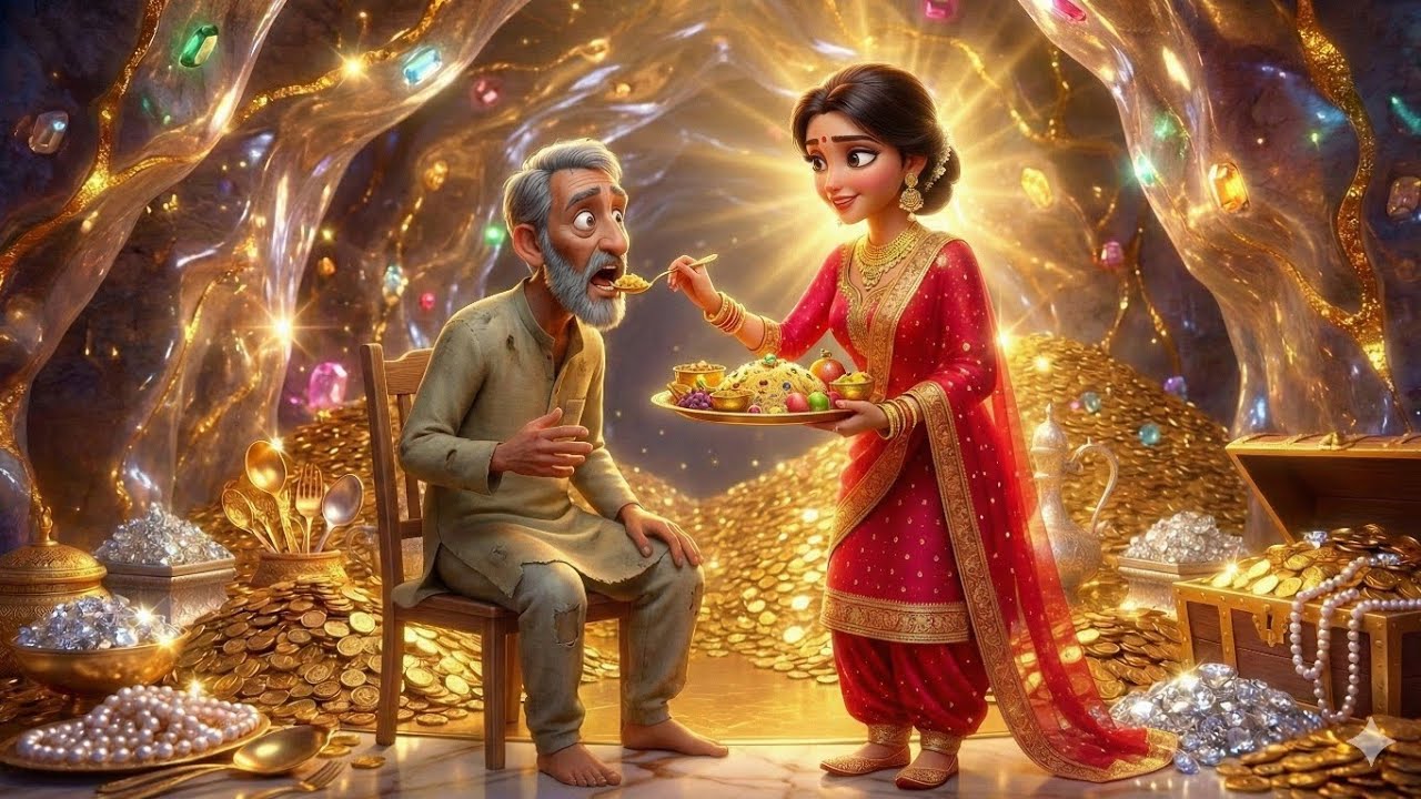 Lalchi Shauhar aur Jadui Gufa | Hindi Moral Story | Fairy Tale Magical Kahaniya | Moral Story 