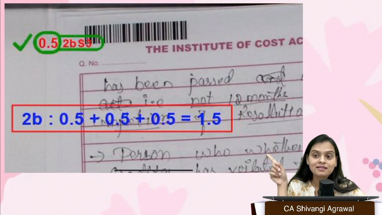 How ICMAI gives Marks in LAW !