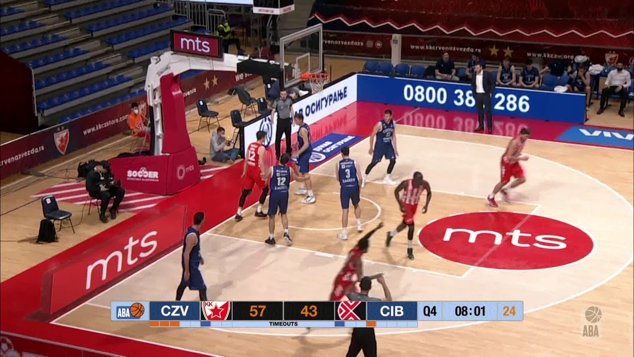 Jordan Loyd made ABA career-high 7 three-pointers (Crvena zvezda mts - Cibona, 16.3.2021)