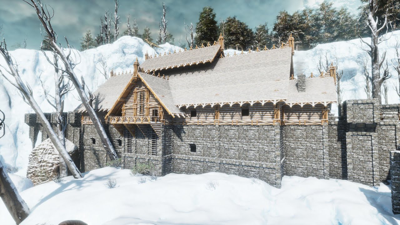 Let's Build Castle Black | Ark: Survival Ascended | Speed Build Part 1