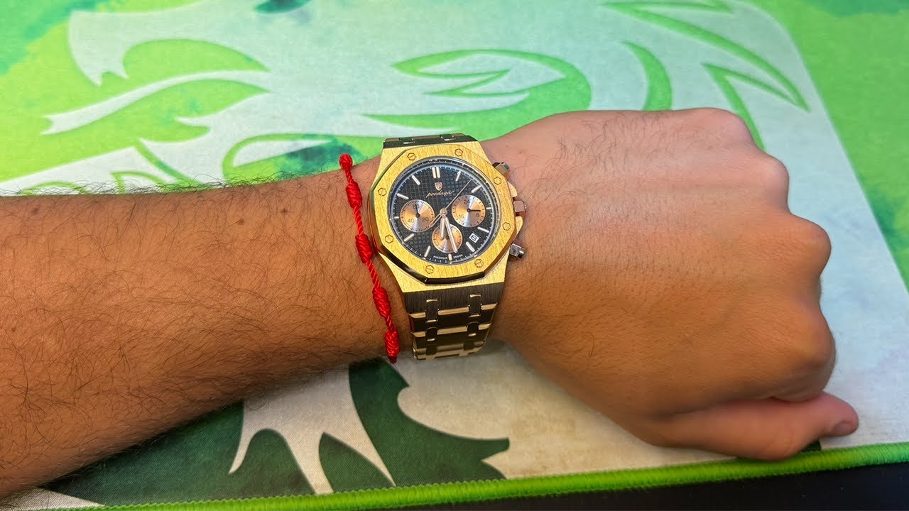 RELÓGIO POEDAGAR OURO ROSE DE LUXO DO ALIEXPRESS