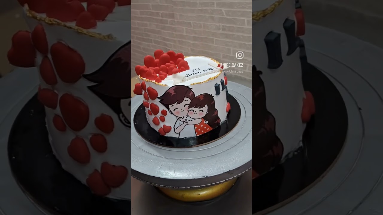 Love theme cake#cake #love #homemade #Nirecakez#chocolate
