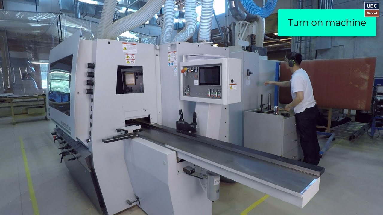 UBC Centre for Advanced Wood Processing -  Weinig Moulder Powemat Basic Operation