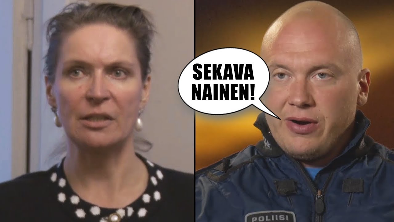 T&auml;m&auml; nainen sekosi n&auml;hdess&auml;&auml;n poliisin...