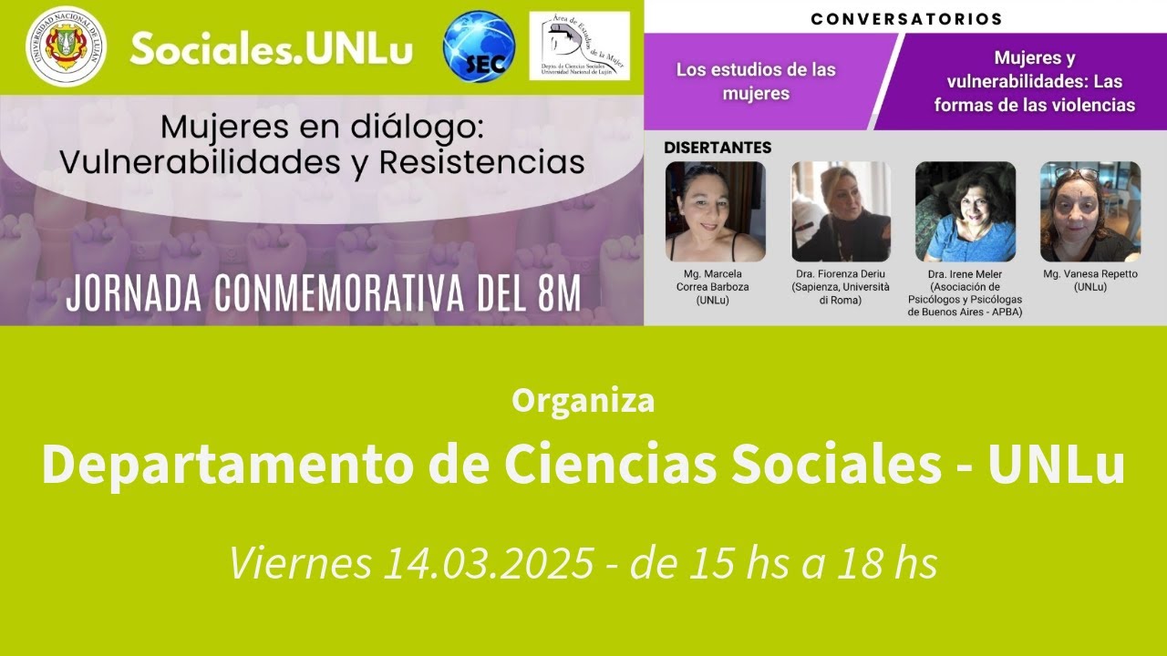 Jornada conmemorativa del 8M - viernes 14.03.2025