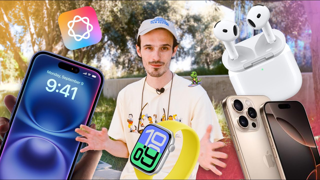 Hands-on with the iPhone 16, Apple Watch Series 10 and new AirPods 4!