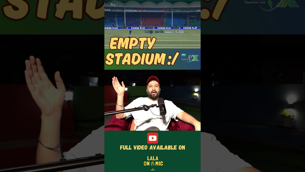 PSL and empty Stadium | HBL PSL X #hblpsl #pslx #cricket #pcb #babarazam #pakistancricket #apnaxhai