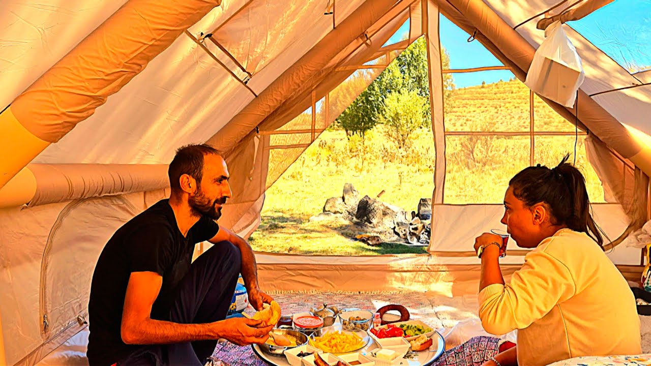 EV KONFORUNDA SOBALI ŞİŞME ÇADIR KAMPI~33000 TL ye ilk deneyim