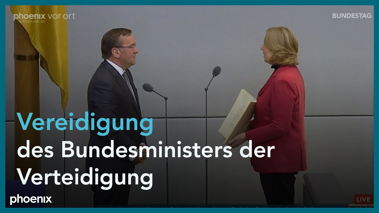 Vereidigung des Bundesministers der Verteidigung Boris Pistorius  am 19.01.23