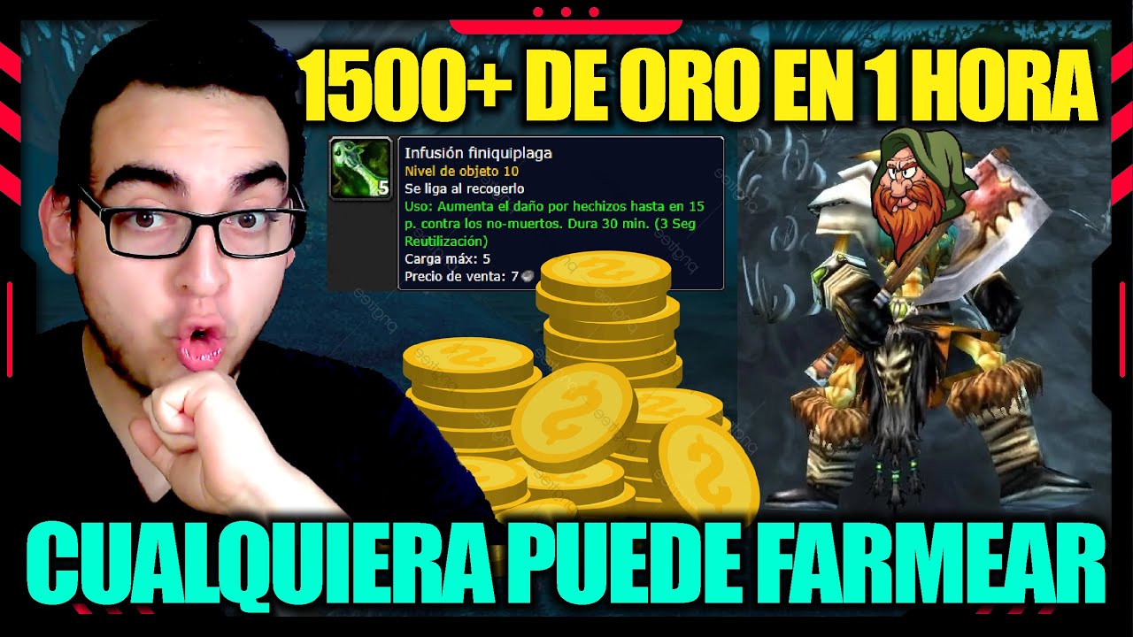 FARMEA 1.5K+ DE ORO EN 1 HORA CON ESTE ITEM DE NIVEL 15 | CUALQUIERA PUEDE FARMEAR | WOTLKCLASSIC