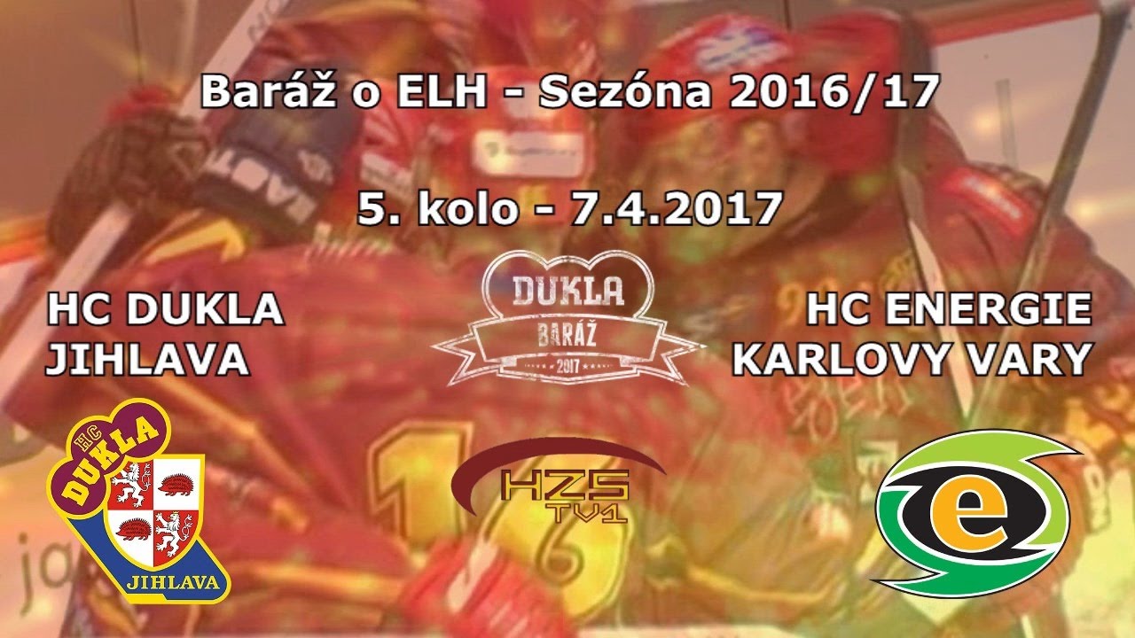 5. baráž (7.4.2017) HC Dukla Jihlava - HC Energie Karlovy Vary