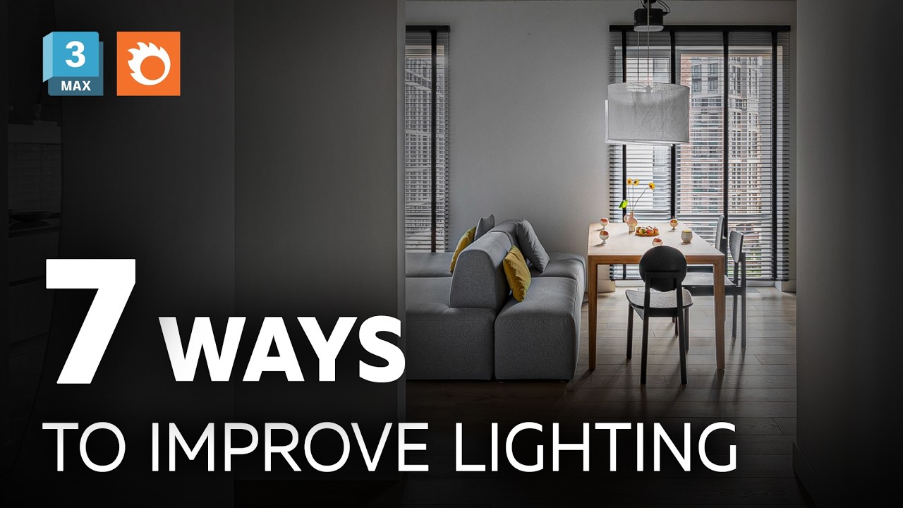 3ds Max INTERIOR LIGHTING top 7 MISTAKES