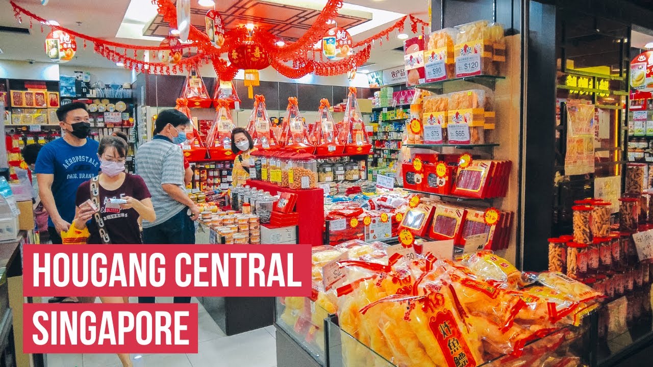 🇸🇬 Chinese New Year 2022 Walking Tour at Hougang Central | Singapore City Jan 2022 [4K HDR]