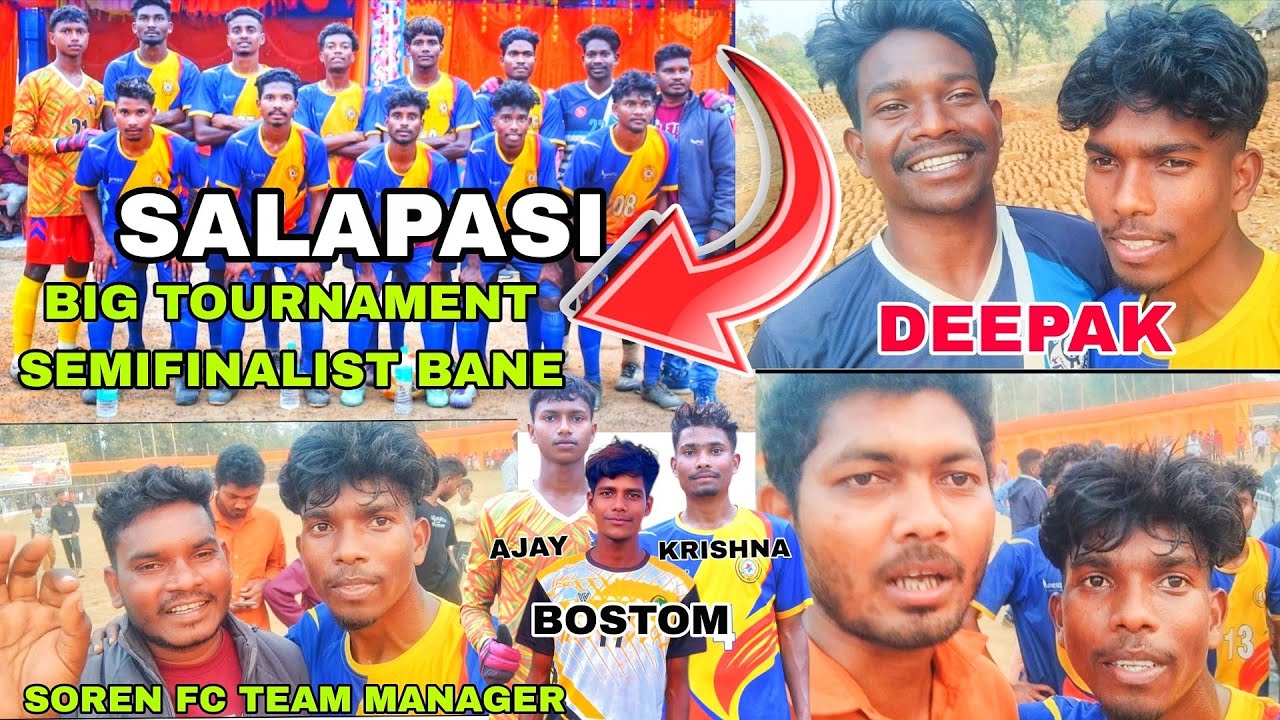 BIG TOURNAMENT 💝SEMIFINALIST TEAM 🔥BANE HAI// 1,00000/- 🤗HAKDAR ME HAI//SALAPASI FOOTBALL MATCH//💕