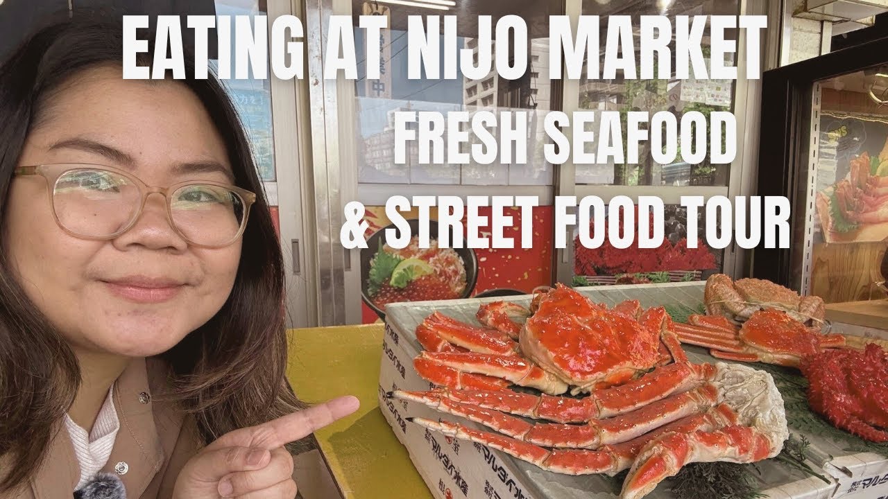 Eating at Nijo Market | Fresh Seafood & Street Food Walking Tour
