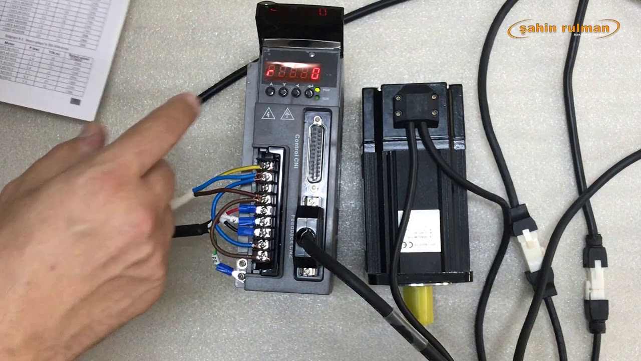 Servo Sürücü Devreye Alma - 750W - 80SY-M02430 - SG15A