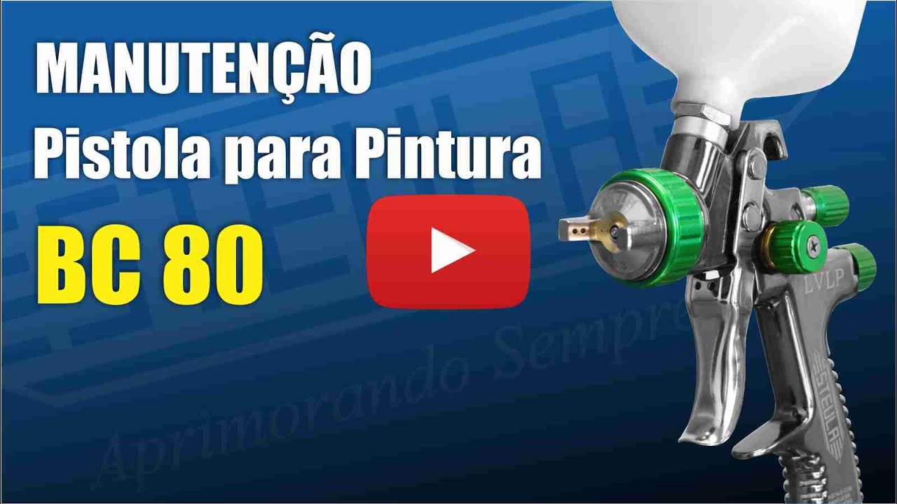 Manutenção pistola para pintura BC 80