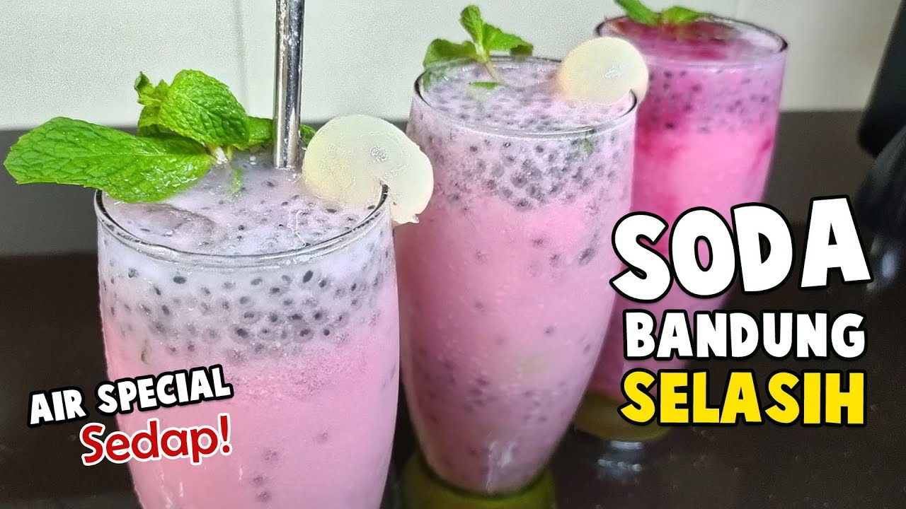 Soda Bandung Biji Selasih | Air Viral