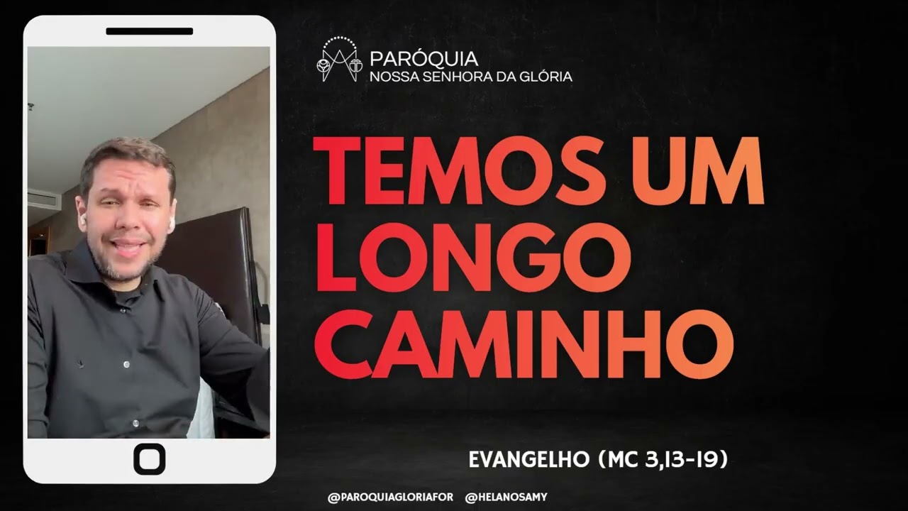 Temos um longo caminho - Minuto do Evangelho com Pe. Helano Samy | Evangelho (Mc 3,13-19)