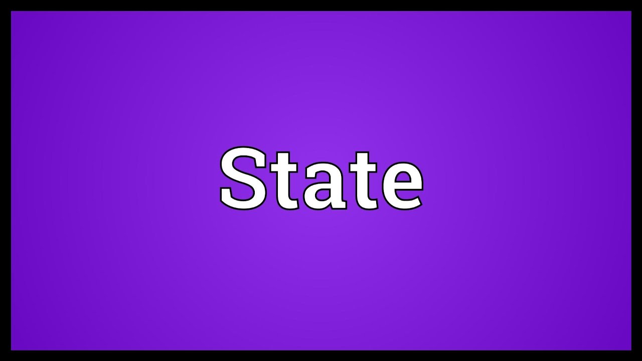 State Meaning
