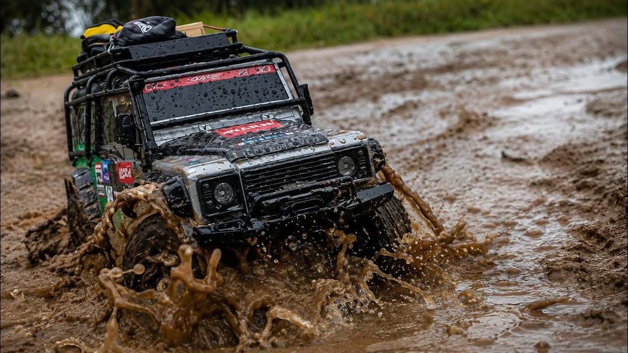 1/10 Scale RC car:HBZP 1006/ RC off-road adventure in mud,Rain and rocks 