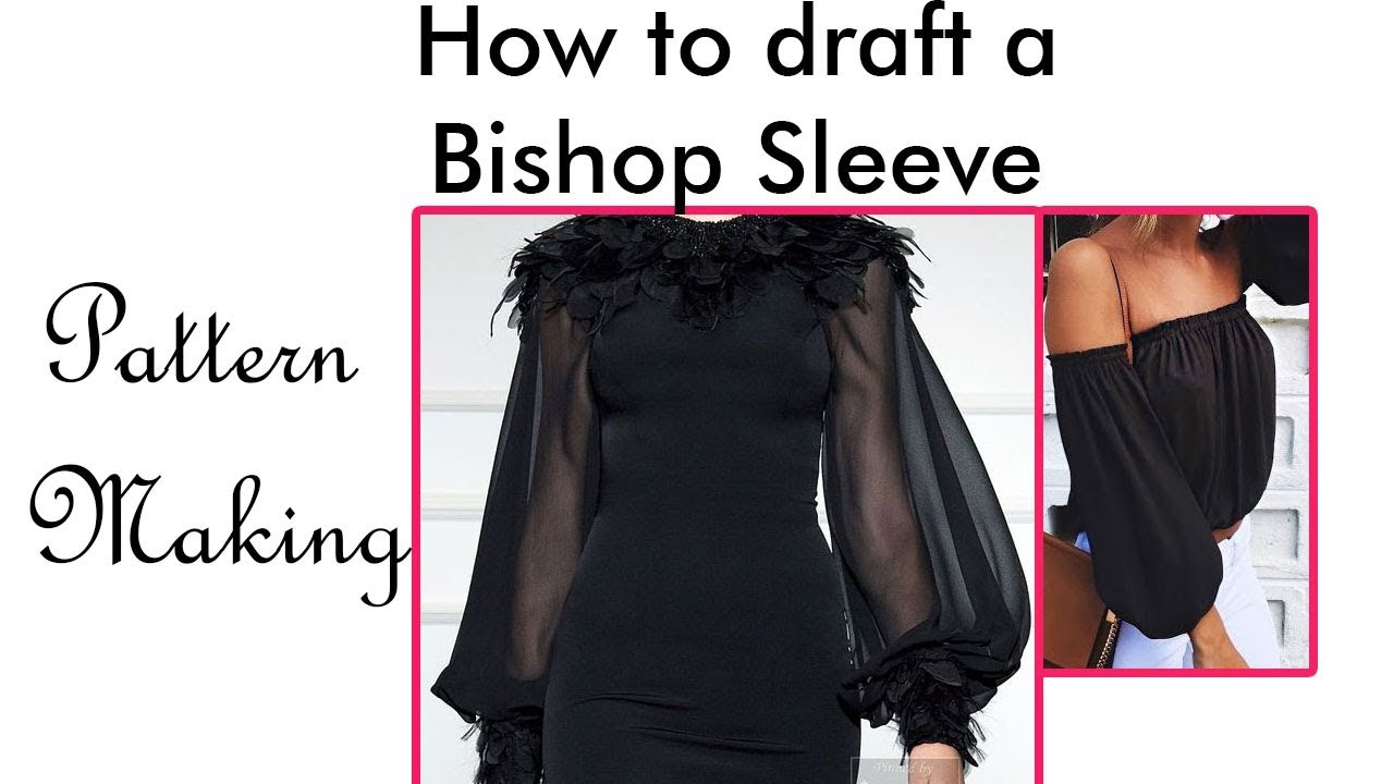 How to make a bishop sleeve pattern //Pattern Making