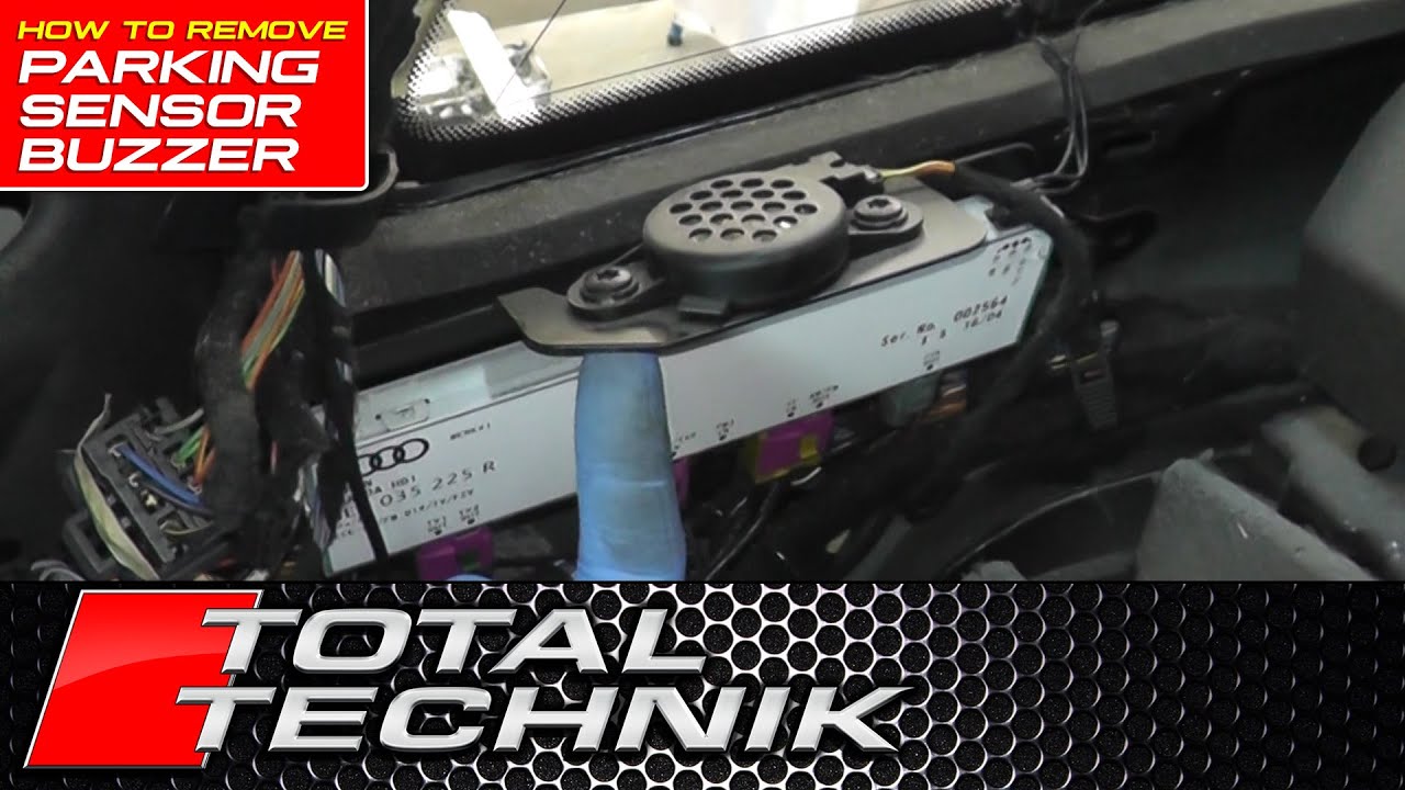How to Remove Rear Parking Sensor Buzzer (Avant) - Audi A4 S4 RS4 - B6 B7 (2001-2008)