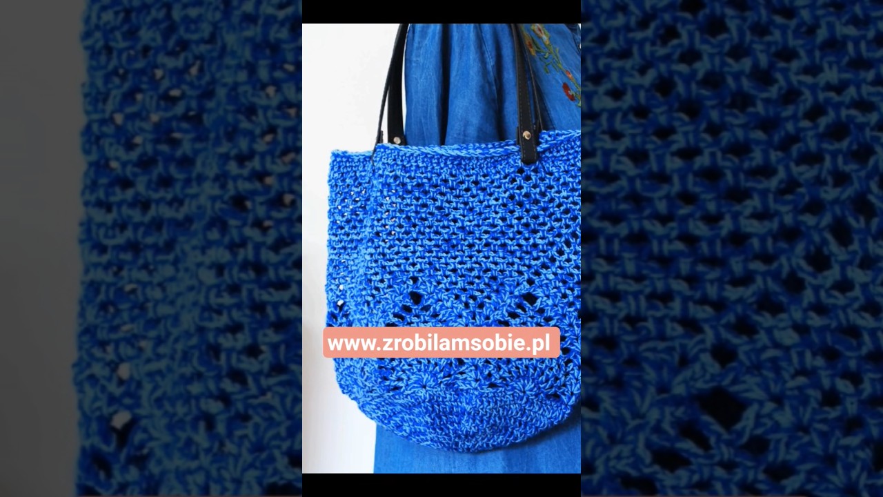 Torba siatka, wzór szydełkowy w ananasy. crochet pattern. 