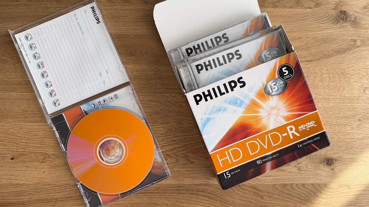 Odkopałem zapomniany format: Unboxing HD DVD-R (Są pomarańczowe?)