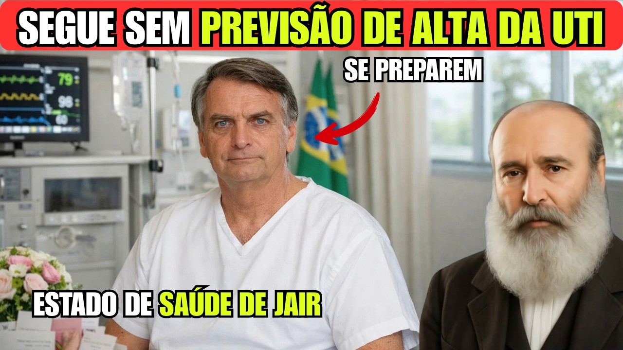 SEGUE SEM PREVISÃO DE ALTA DA UTI! ESTADO DE SAÚDE DE JAIR! PSICOGRAFIA BEZERRA DE MENEZES