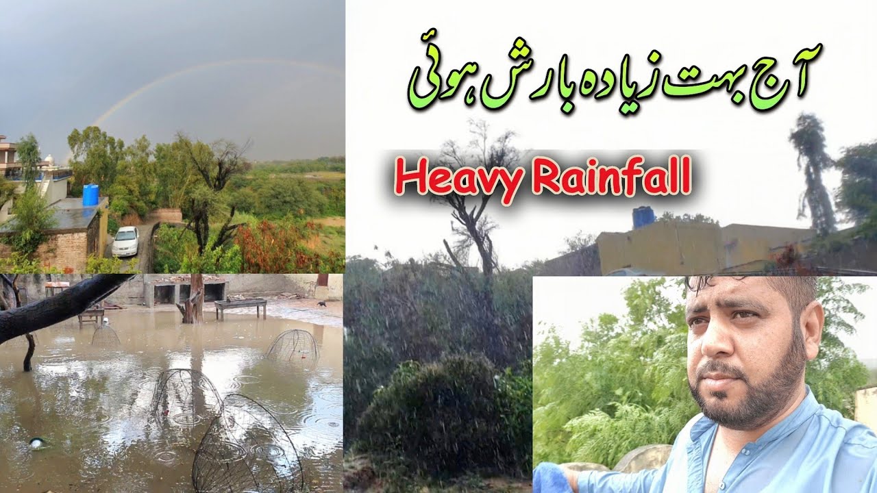 Today Heavy Rainfall In Dadyal | Nice weather | Enjoy | Potha Sher | Village | Azad Kashmir